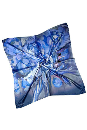Emilya Rayon Çiçek Desenli Eşarp 90x90 cm