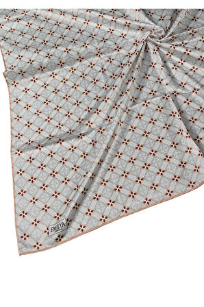 Emilya Rayon Desenli Eşarp 90x90 cm