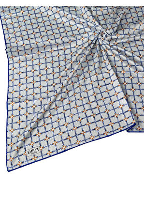 Emilya Rayon Desenli Eşarp 90x90 cm