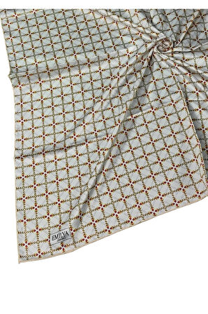 Emilya Rayon Desenli Eşarp 90x90 cm