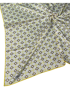 Emilya Rayon Desenli Eşarp 90x90 cm