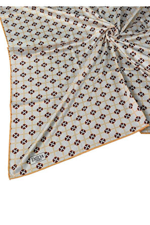 Emilya Rayon Desenli Eşarp 90x90 cm