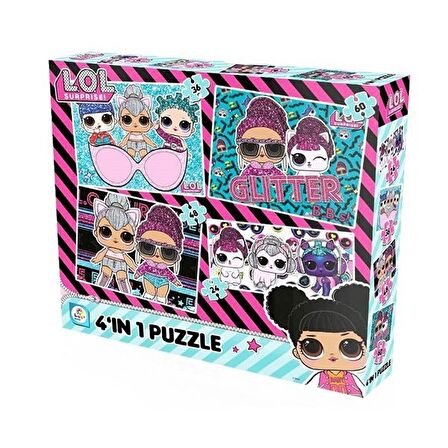 Laço Kids LOL 4+ Yaş Orta Boy Puzzle 24 - 36 - 48 - 60 Parça