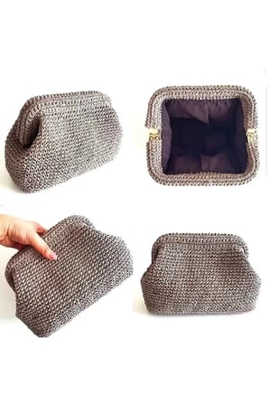 Gizli Metal Çanta Bursu – 22 cm - Metal Çanta Aparatı Çanta Aksesuarı