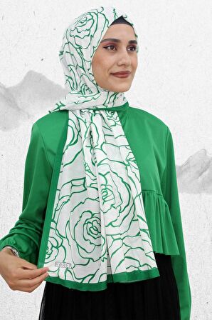 HAREM GÜL DESEN PAMUK ŞAL EŞ5208-1