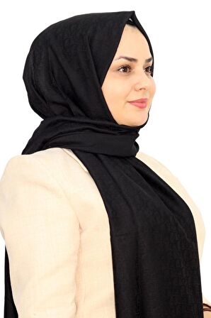 D Desen Jakarlı Pamuklu Şal EŞ5263-44