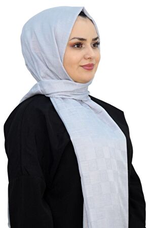 MİNELLİ JAKARLI MONOGRAM  ŞAL EŞ5275-13