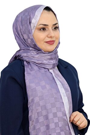 HİNT İPEK DAMA MONOGRAM ŞAL EŞ5304-13