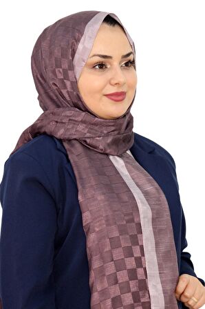HİNT İPEK DAMA MONOGRAM ŞAL EŞ5304-15