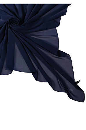 Enba Büyük Boy Şifon Düz Renk Eşarp – 140x140 cm