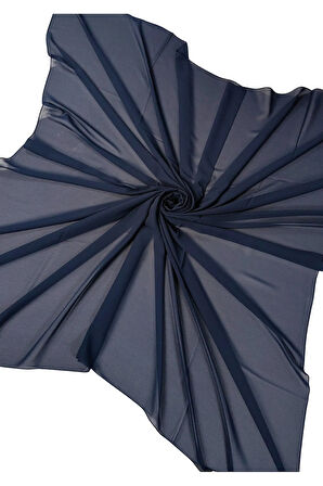 Enba Büyük Boy Şifon Düz Renk Eşarp – 140x140 cm