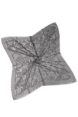 Mısırlı Eşarpları Çiçek Desenli Devore Eşarp