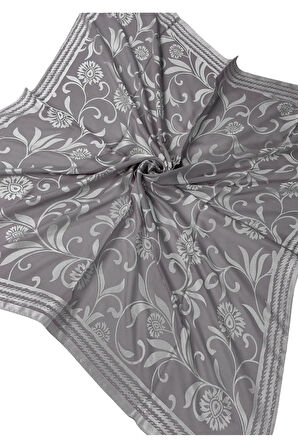 Mısırlı Eşarpları Çiçek Desenli Devore Eşarp