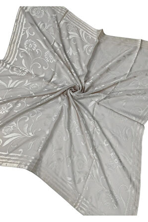 Mısırlı Eşarpları Çiçek Desenli Devore Eşarp