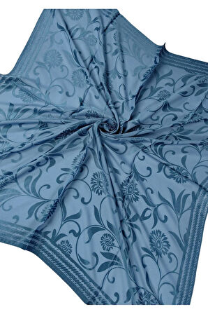 Mısırlı Eşarpları Çiçek Desenli Devore Eşarp