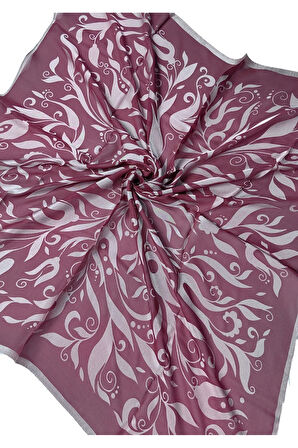 Mısırlı Eşarpları Çiçek Desenli Devore Eşarp