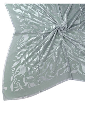 Mısırlı Eşarpları Çiçek Desenli Devore Eşarp