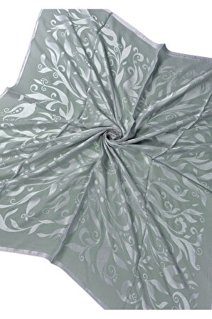 Mısırlı Eşarpları Çiçek Desenli Devore Eşarp