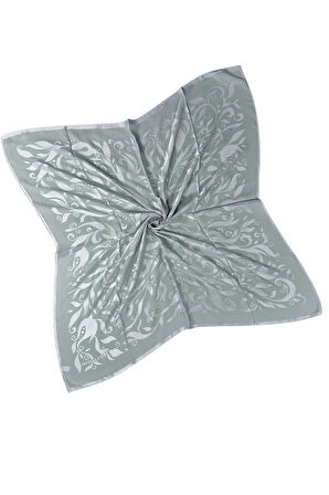 Mısırlı Eşarpları Çiçek Desenli Devore Eşarp