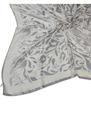 Mısırlı Eşarpları Çiçek Desenli Devore Eşarp