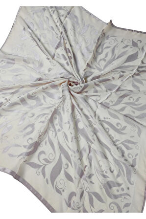 Mısırlı Eşarpları Çiçek Desenli Devore Eşarp