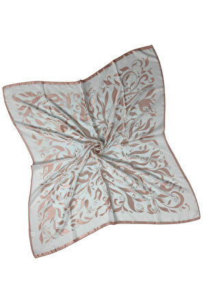 Mısırlı Eşarpları Çiçek Desenli Devore Eşarp