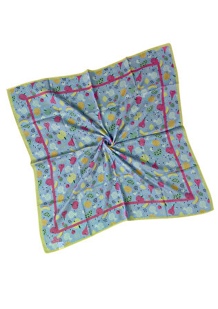 Valino Soft Pamuk Çocuk Desenli Eşarp 70x70 cm