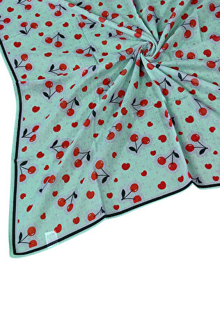 Valino Soft Pamuk Çocuk Desenli Eşarp 70x70 cm