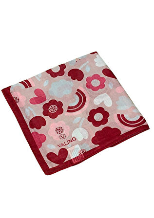 Valino Soft Pamuk Çocuk Desenli Eşarp 70x70 cm