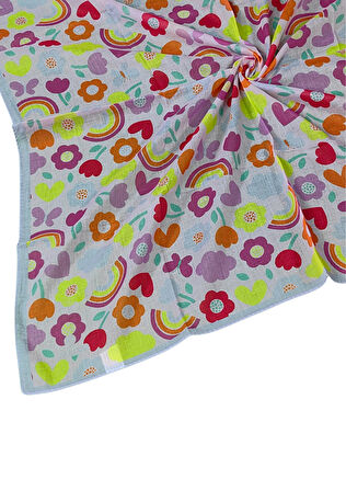 Valino Soft Pamuk Çocuk Desenli Eşarp 70x70 cm