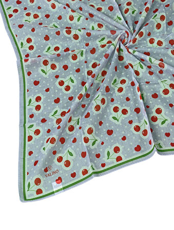 Valino Soft Pamuk Çocuk Desenli Eşarp 70x70 cm