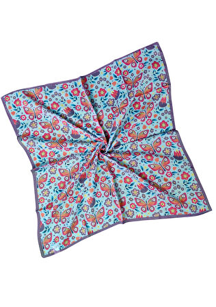 Valino Soft Pamuk Çocuk Desenli Eşarp 70x70 cm