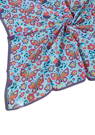Valino Soft Pamuk Çocuk Desenli Eşarp 70x70 cm