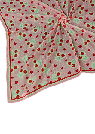 Valino Soft Pamuk Çocuk Desenli Eşarp 70x70 cm