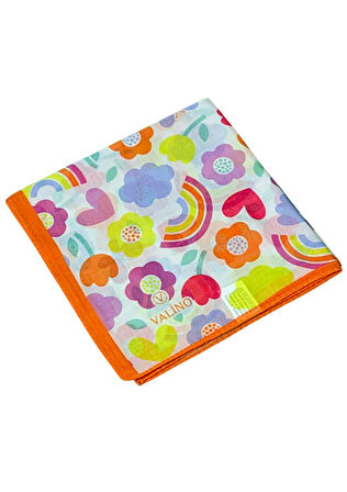 Valino Soft Pamuk Çocuk Desenli Eşarp 70x70 cm