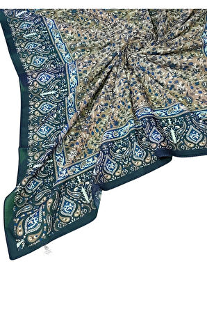 Mısırlı Eşarpları Büyük Boy Etnik Desenli Eşarp 120x120 cm