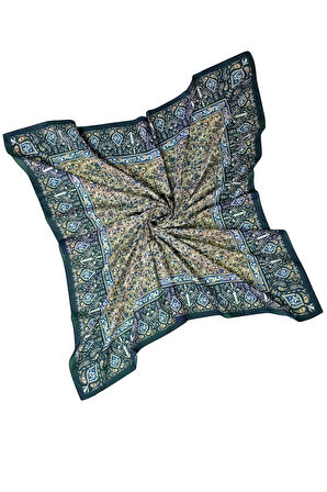 Mısırlı Eşarpları Büyük Boy Etnik Desenli Eşarp 120x120 cm