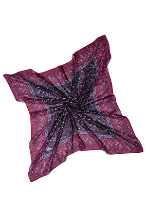 Mısırlı Eşarpları Büyük Boy Etnik Desenli Eşarp 120x120 cm