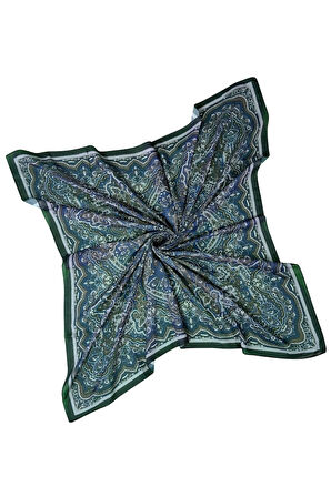 Mısırlı Eşarpları Büyük Boy Etnik Desenli Eşarp 120x120 cm