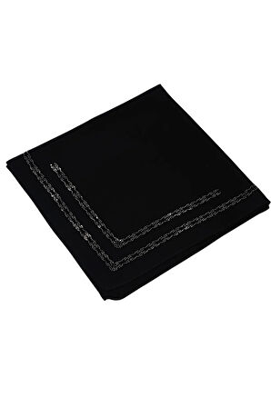 Medine İpeği Abiye Taşlı Eşarp – 110x110 cm
