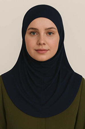 Pileli Tesettür Hijab Hazır Eşarp