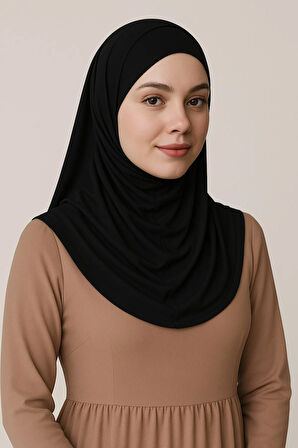 Pileli Tesettür Hijab Hazır Eşarp