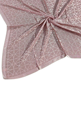 Mısırlı Eşarpları Devore Geometrik Desenli Eşarp