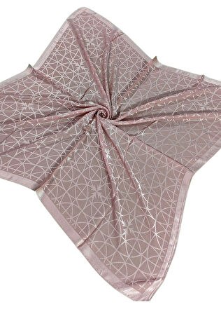 Mısırlı Eşarpları Devore Geometrik Desenli Eşarp