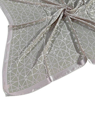 Mısırlı Eşarpları Devore Geometrik Desenli Eşarp