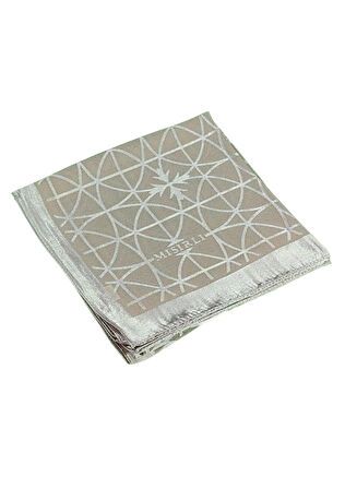 Mısırlı Eşarpları Devore Geometrik Desenli Eşarp