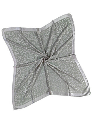 Mısırlı Eşarpları Devore Geometrik Desenli Eşarp