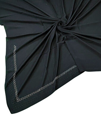 Medine İpeği Abiye Taşlı Eşarp – 110x110 cm