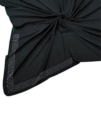 Medine İpeği Abiye Taşlı Eşarp – 110x110 cm