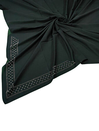 Medine İpeği Abiye Taşlı Eşarp – 110x110 cm